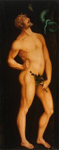 Adam - Peinture de Hans Baldung (1484-1545) - 1525-1526 - Olje på tre - 208,5x83,5 - Szepmuveszeti Muzeum, Budapest av Hans Baldung Grien