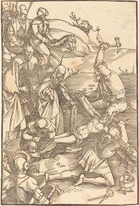 Kristus naglet til korset av Hans Baldung Grien