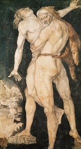 Herkules og Antaeus, ca. 1530 av Hans Baldung Grien