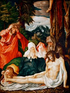 ""Lamentation sur la mort du christ"" (Klagsangen over Kristus) Peinture de Hans Baldung, dit Grien (Baldung Grien)(1484-1545) av Hans Baldung Grien