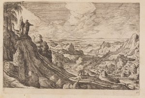 Tavle 21, fra Landskap med scener fra Det gamle og Det nye testamentet og Ovids metamorfoser av Hans Bol
