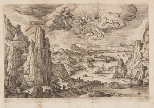 Tavle 27, fra Landskap med scener fra Det gamle og Det nye testamentet og Ovids metamorfoser av Hans Bol