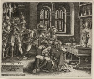 Samson og Delila av Hans Brosamer