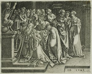 Salomom tilber idolene av Hans Brosamer