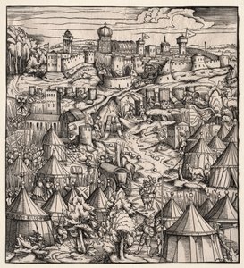 Der Weisskunig The White King: The Siege of Padua, 1512-1515. av Hans Burgkmair