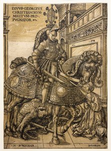 Saint George og dragen av Hans Burgkmair
