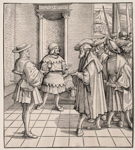 Det dårlige rådet fra en liten mann til en annen, 1512-1516. av Hans Burgkmair