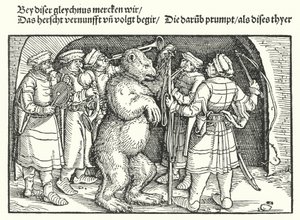 The Bear Trainers av Hans Burgkmair