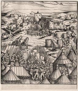 Stormingen av Nantes, 1512-1515. av Hans Burgkmair