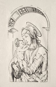 Jomfruen med barnet under en bue av Hans Burgkmair
