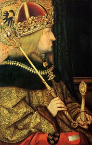 Portrett av Frederick III 1415-1493, den hellige romerske keiser, slutten av 1400-tallet