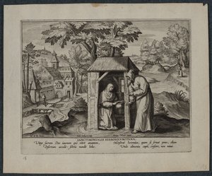 Hellige Jerome. av Hans Collaert