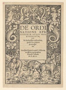 Tittelkant med Three Stags and a Hind, tidlig på 1500-tallet. av Hans Cranach