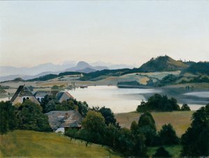 Kärntenlandskap (Kraigersjøen med Ulrichsberg) av Hans Frank