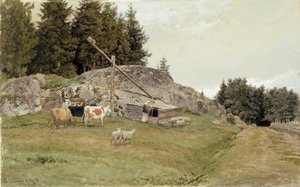 Landskap fra Sandefjord av Hans Gude