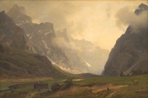 Trolltoppene i Romsdalen: Foten av Romsdalshorn til høyre