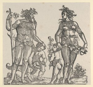 Vill mann og vill kvinne, 1545. av Hans Guldenmond