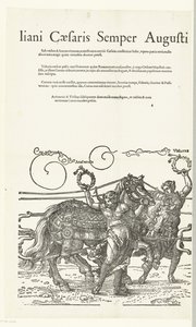 Triomfwagen van keizer Maximiliaan I Kopier til Dürers Triomfwagen for keizer Maximiliaan I (serietittel) Dette er en triumfvogn til ære for Invictus. Og den mest herlige prins D. Maximilianus Caesaris Semper Augustus ble kledd, Og av Albertus av Hans Guldenmund