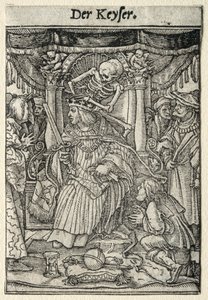 Dødedansen: Keiseren. av Hans Holbein