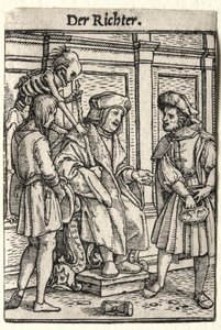 Dødedansen: Dommeren. av Hans Holbein