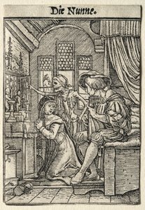 Dødedansen: Nonnen av Hans Holbein