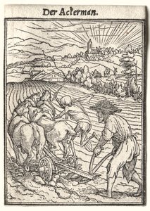 Dødedansen: Plogmannen av Hans Holbein