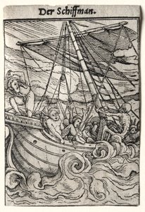 Dødedansen: Sjømannen, ca. 1526. av Hans Holbein