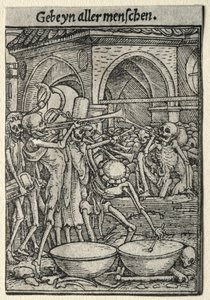 Dance of Death: The Trumpeters of Death. av Hans Holbein