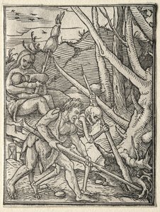 Dødsdansen: Adam Tilling the Earth. av Hans Holbein