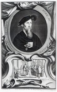 Edward Seymour, 1. hertug av Somerset gravert av Jacobus Houbraken, 1738 av Hans Holbein der Jüngere