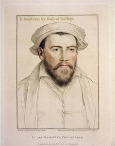 Edward Stanley Earle of Darby (1508-1572) gravert av Francesco Bartolozzi (1727-1815) 1793 av Hans Holbein der Jüngere