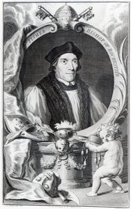 John Fisher, biskop av Rochester, gravert av Jacobus Houbraken, ca. 1738-42 av Hans Holbein der Jüngere