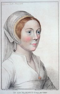 Portrett av Catherine Howard (1520-42) gravert av Francesco Bartolozzi (1727-1815) 1796 av Hans Holbein der Jüngere
