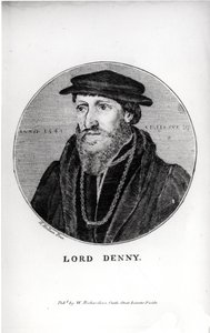 Portrett av Sir Anthony Denny (1501-49) i 1541, gravert av W. Richardson av Hans Holbein der Jüngere