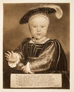 Prins Edward, senere kong Edward VI, ca. 1540, pub. 1902 (kollotype) av Hans Holbein der Jüngere