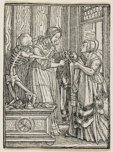 Grevinnen fra dødedansen (Lyons), 1538, 1523-1526 av Hans Holbein der Jüngere