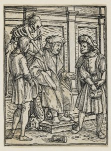 Dommeren fra dødedansen (Lyons), 1538, 1523-1526 av Hans Holbein der Jüngere