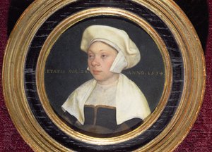 Kona til en dignitær ved hoffet til kong Henry VIII, 1534 (par 72441) av Hans Holbein der Jüngere