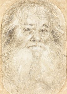Studie av en skjegget mann [verso] av Hans Holbein the Elder