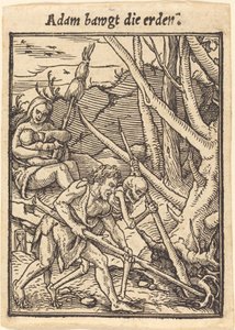 Adam rocker jorden av Hans Holbein der Jüngere