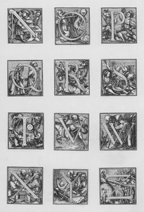 Holbeins alfabet av Hans Holbein der Jüngere