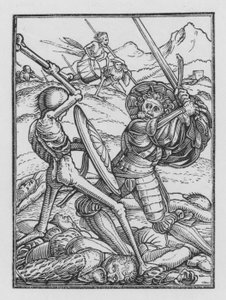 Holbeins Dødsdans: Soldaten av Hans Holbein der Jüngere