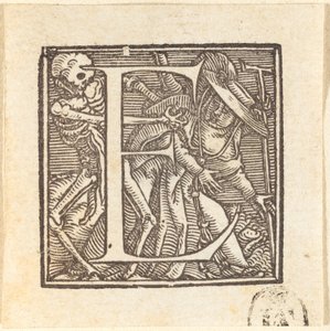 Bokstaven E av Hans Holbein der Jüngere