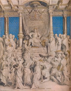 Salomo og dronningen av Saba, c1534 av Hans Holbein der Jüngere