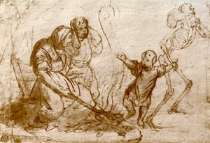 Studie for barnet i Dødedansen, 1913 av Hans Holbein der Jüngere