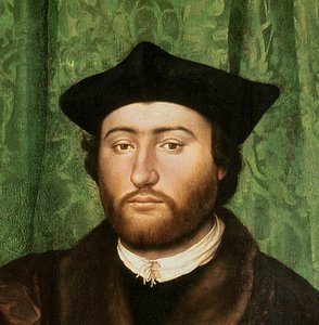 The Ambassadors, 1533 olje på panel detalj av 122676 av Hans Holbein der Jüngere