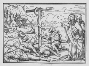The Brazen Serpent, Numbers XXI, 9 av Hans Holbein der Jüngere
