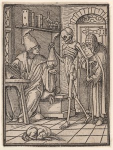 Doktoren (eller legen), fra «Dødsdansen» av Hans Holbein the Younger