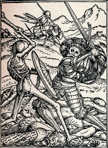 Ridderen og døden, 1538, 1917 av Hans Holbein der Jüngere
