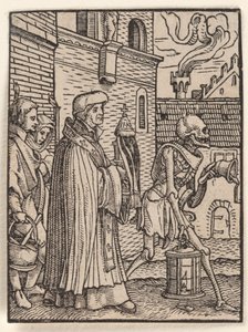 Presten, fra «Dødsdansen» av Hans Holbein the Younger